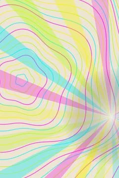 Abstract Wave Pattern Colorful Lines Stock Photos