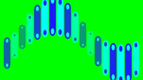Abstract wave pattern composed of rhythmic vertical pill shaped bars Stock Footage 340903821