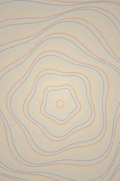Abstract Wave Pattern with Contour Lines Stock Photos
