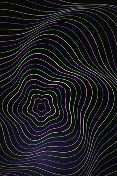 Abstract Wave Pattern Dark Background Stock Illustration