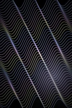 Abstract Wave Pattern Dark Background Stock Illustration