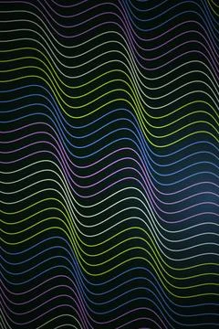 Abstract Wave Pattern Dark Background Stock Illustration