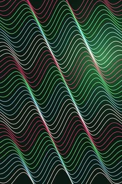 Abstract Wave Pattern Dark Background Stock Illustration