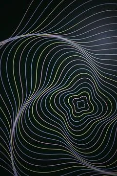 Abstract Wave Pattern Dark Background Stock Illustration