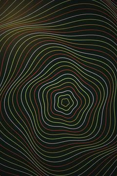 Abstract Wave Pattern Dark Background Stock Illustration