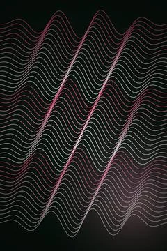 Abstract Wave Pattern Dark Background Stock Illustration