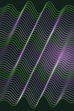 Abstract Wave Pattern Dark Background Stock Illustration