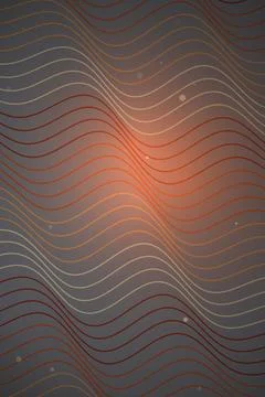 Abstract Wave Pattern Dark Background Stock Illustration
