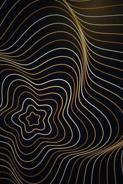 Abstract Wave Pattern Dark Background Stock Illustration