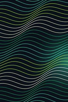Abstract Wave Pattern Dark Background Stock Illustration