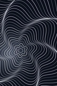 Abstract Wave Pattern Dark Background Stock Illustration