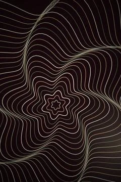 Abstract Wave Pattern Dark Background Stock Illustration