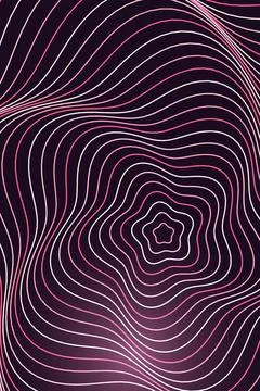Abstract Wave Pattern Dark Background Stock Illustration