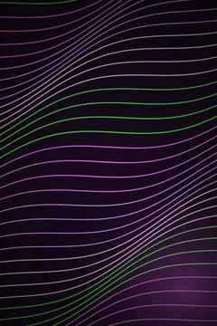 Abstract Wave Pattern Dark Background Stock Illustration