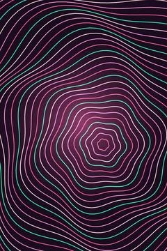 Abstract Wave Pattern Dark Background Stock Illustration