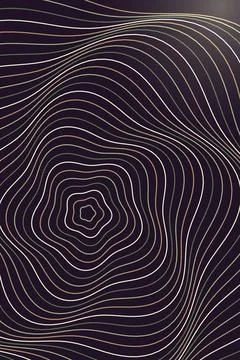 Abstract Wave Pattern Dark Background Stock Illustration