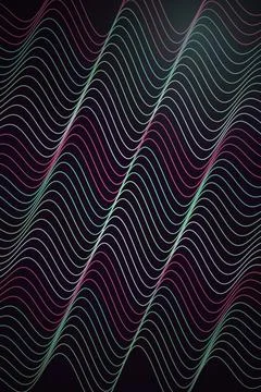 Abstract Wave Pattern Dark Background Stock Illustration