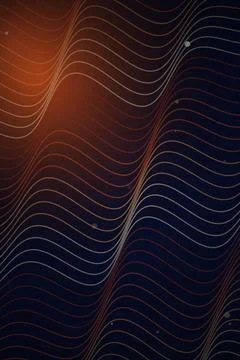 Abstract Wave Pattern Dark Background Stockfoto's