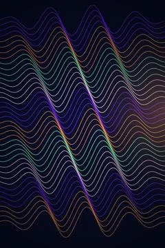 Abstract Wave Pattern Dark Background Stock Photos
