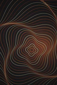 Abstract Wave Pattern Dark Background Фото