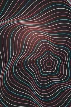 Abstract Wave Pattern Dark Background Fotos de archivo
