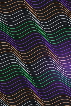 Abstract Wave Pattern Dark Background Stockfoto's
