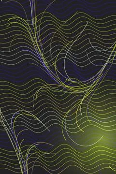 Abstract Wave Pattern Dark Background Фото