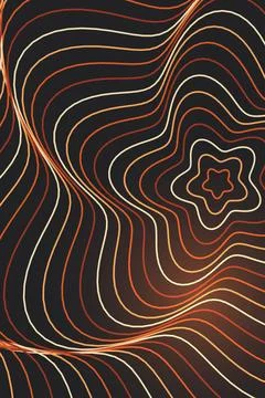 Abstract Wave Pattern Dark Background Stock Photos