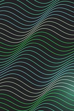 Abstract Wave Pattern Dark Background Stock Photos