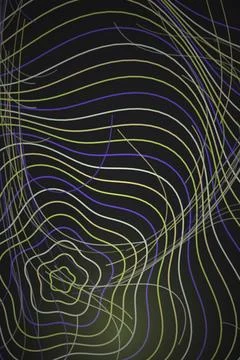 Abstract Wave Pattern Dark Background Stock Photos