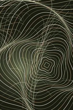 Abstract Wave Pattern Dark Background Stock Photos