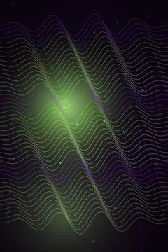 Abstract Wave Pattern Dark Background Stockfoto's
