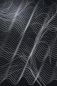 Abstract Wave Pattern Dark Background Stock Photos