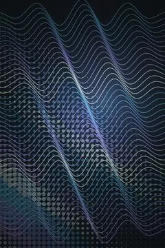 Abstract Wave Pattern Dark Background Stockfoto's