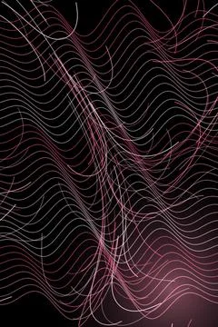 Abstract Wave Pattern Dark Background Stock Photos