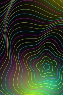 Abstract Wave Pattern Dark Background Stock Photos