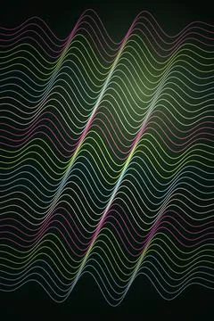 Abstract Wave Pattern Dark Background Stock Photos