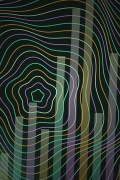 Abstract Wave Pattern Dark Background Stock Photos