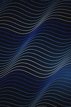 Abstract Wave Pattern Dark Background Stock Photos