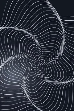 Abstract Wave Pattern Dark Background Stock Photos