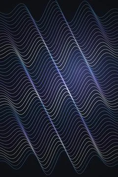 Abstract Wave Pattern Dark Background Stock Photos