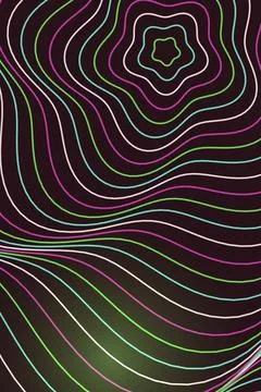 Abstract Wave Pattern Dark Background Stock Photos