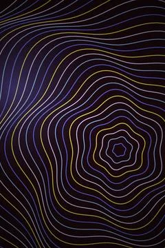 Abstract Wave Pattern Dark Background Stock Photos