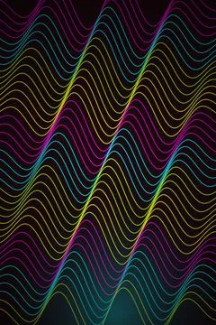 Abstract Wave Pattern Dark Background Stock Photos