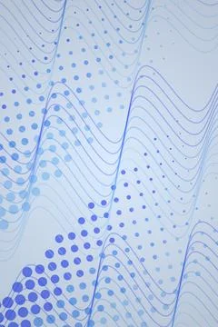 Abstract Wave Pattern with Data Points Stock Photos