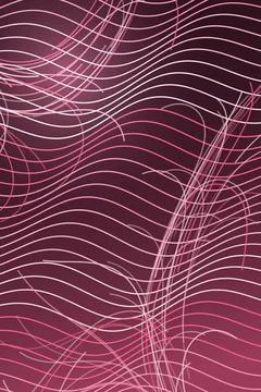 Abstract Wave Pattern in Deep Red and Pink Stock Photos