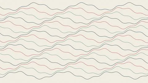 Abstract wave pattern design isolated on transparent background illustration 库存插图