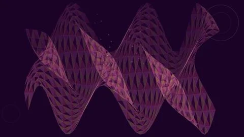Abstract wave pattern design with triangular shapes in shades of pink and p.. Illustrazione stock