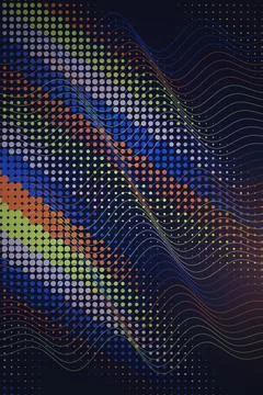 Abstract Wave Pattern with Dot Overlay Stock Photos