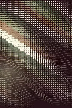 Abstract Wave Pattern with Dot Texture Stock Photos